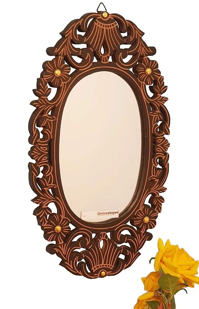 10 Simple & Modern Wooden Mirror Designs With Pictur