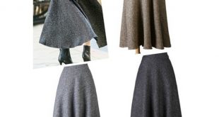 New Quality Winter Skirt 2017 Autumn Fashion Women's Long Woolen .