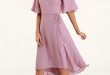 Farah Mauve Print Midi Wrap Dress | Dresses, Wrap dress, Modest .
