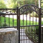 Decorative Wrought Iron Walk Gate | Iron garden gates, Iron gate .