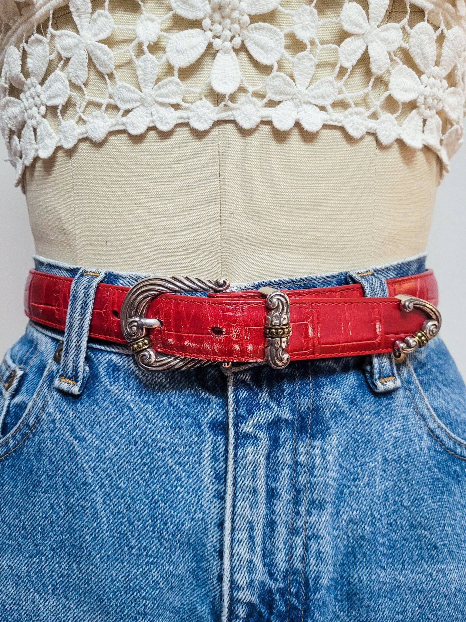 Add a Pop of Color: Red Belts for Stylish Statements