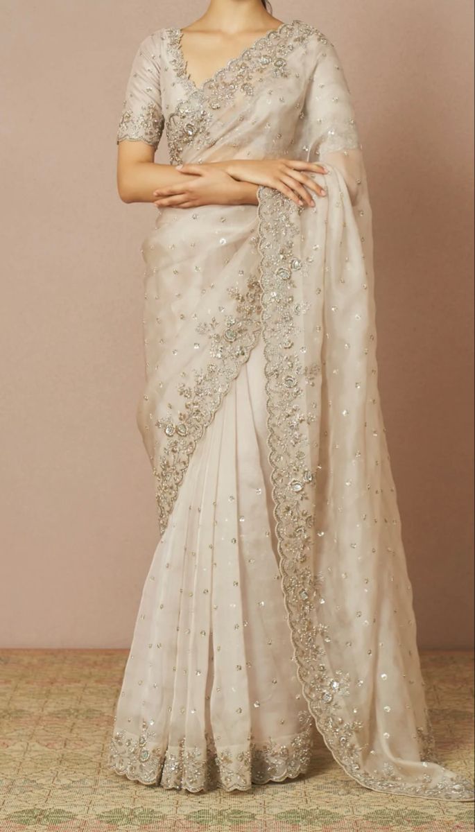 Ethereal Beauty: Embrace Grace with Organza Sarees