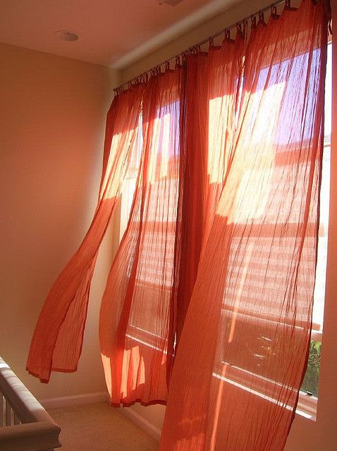 Orange Curtains