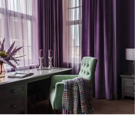 Regal Ambiance: Elevating Your Décor with Purple Curtains