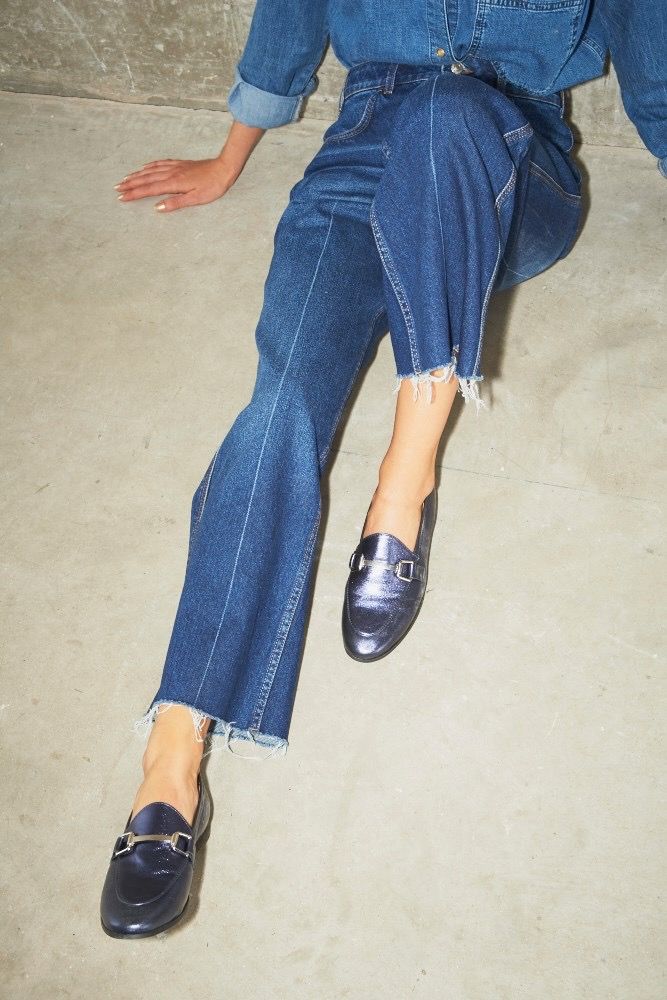 Casual Chic: Blue Loafers for Effortless Style