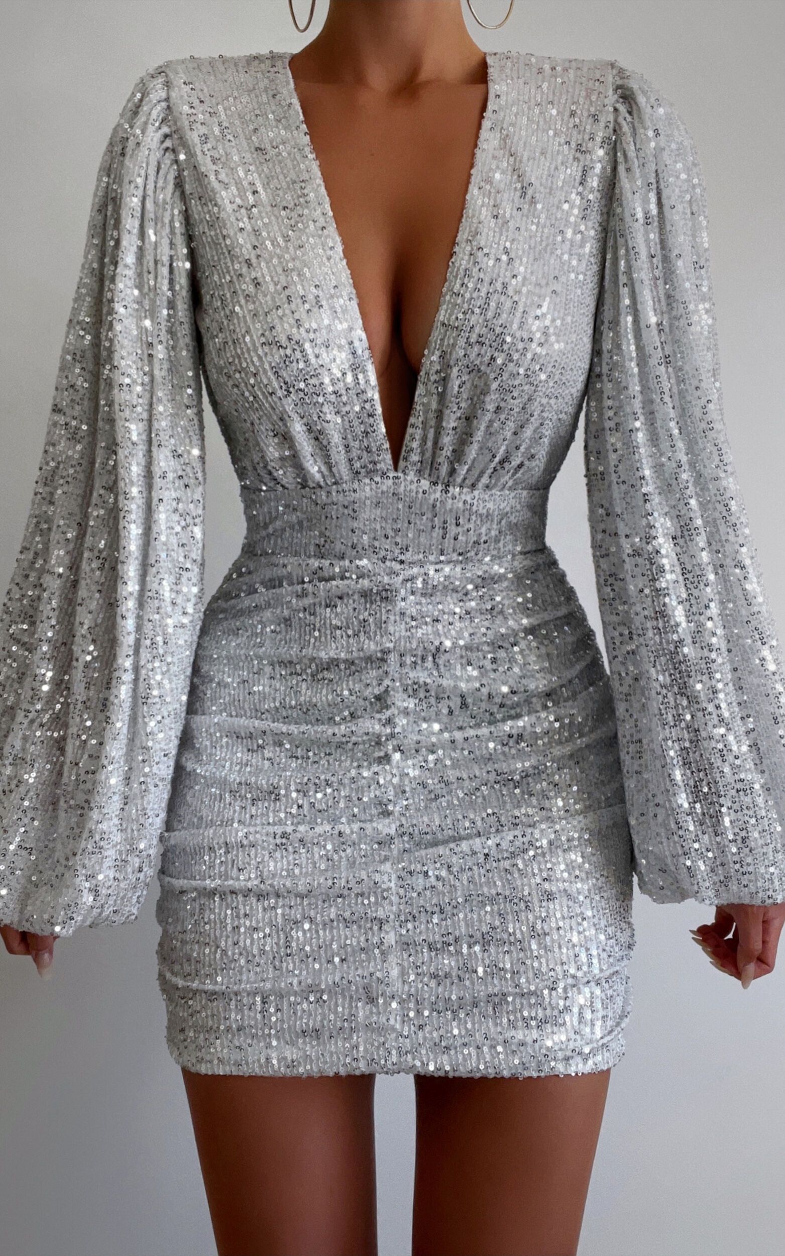 Elegant Charm: Silver Dress for Special Occasions