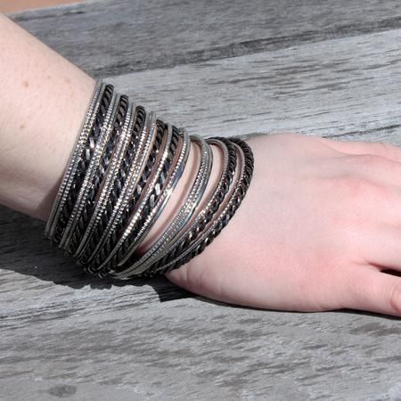 Bold and Beautiful: Accent Your Look with Black Bangles