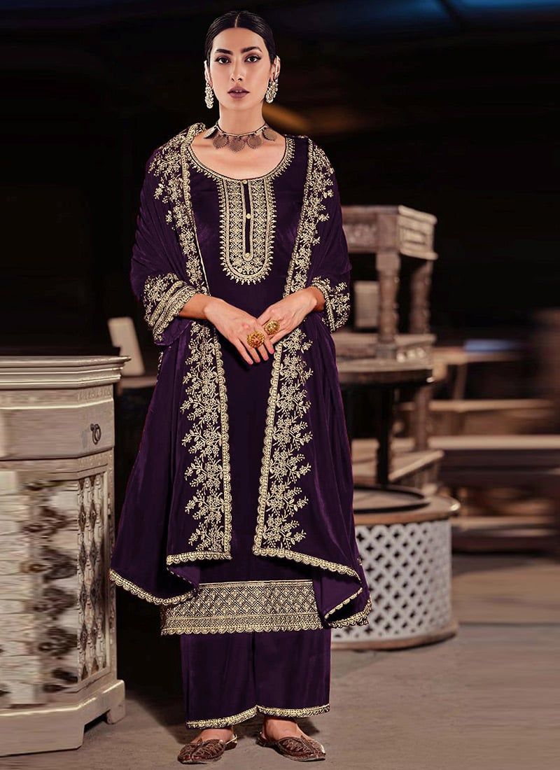 Regal Radiance: Embrace Purple Salwar Suits for Every Occasion