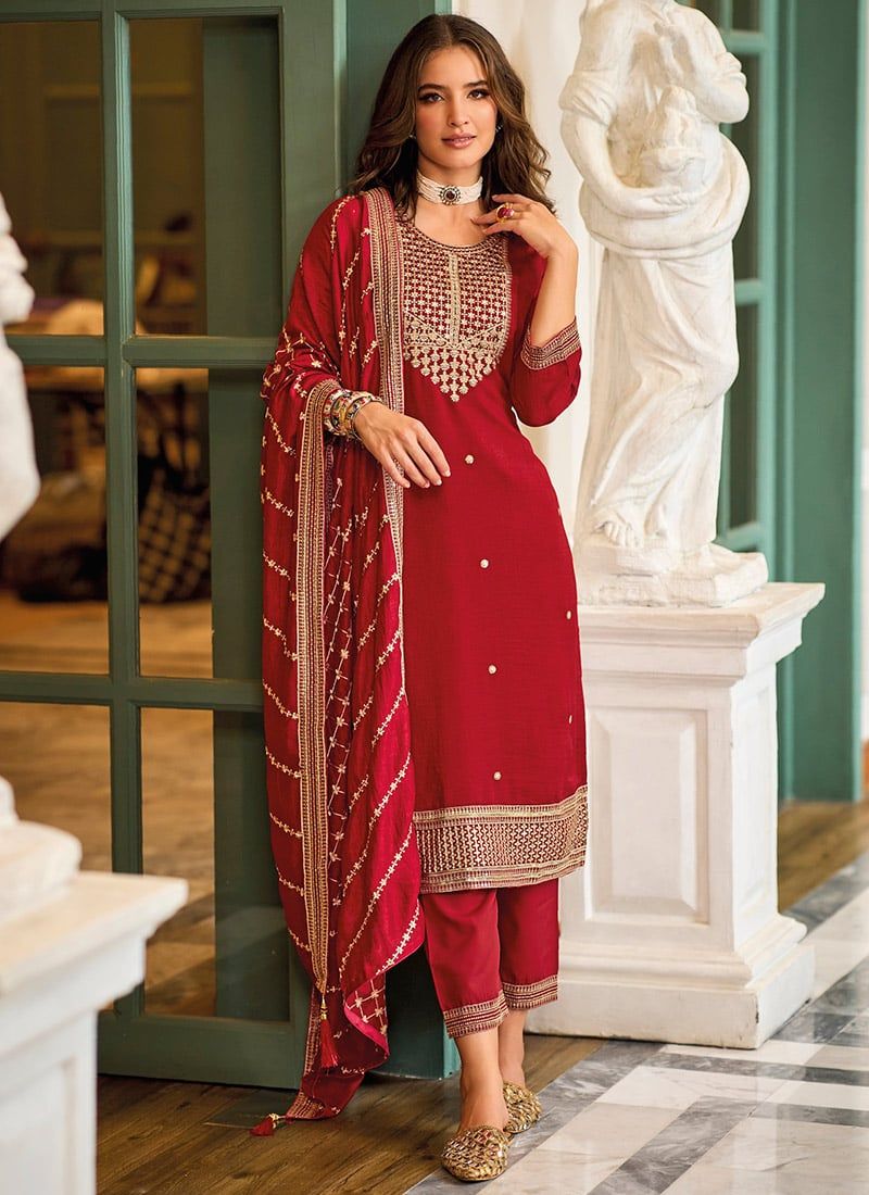 Chic Straight Salwar Suits: Effortless Style for Any Day