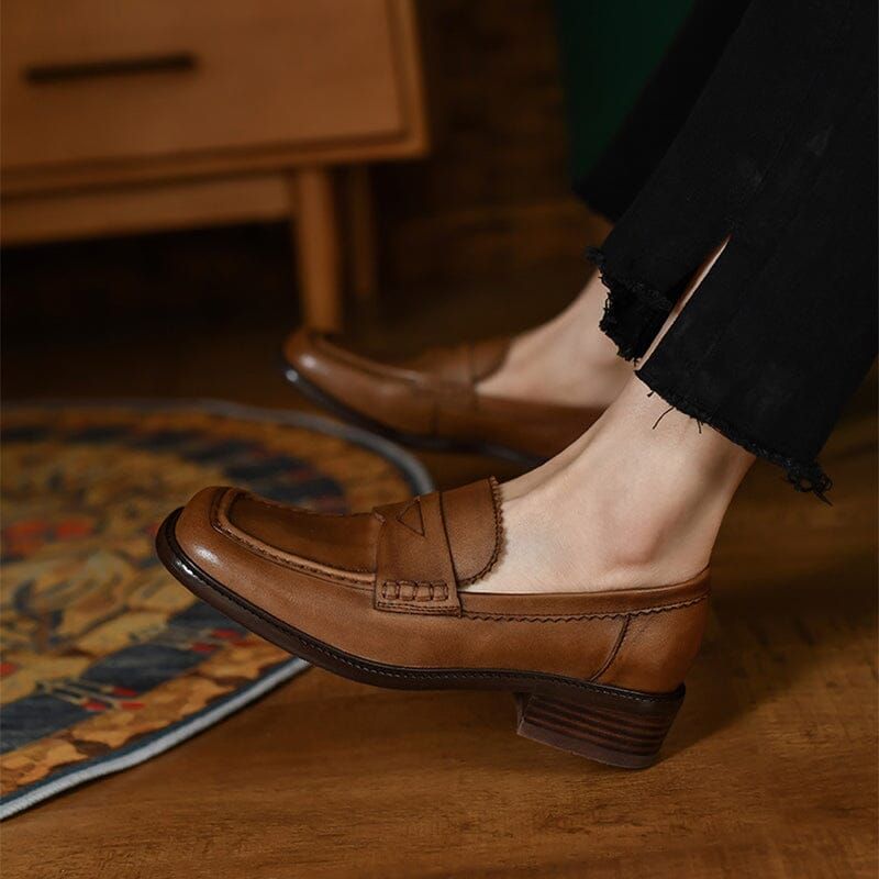 Classic Footwear: Step Out in Style with Brown Loafers