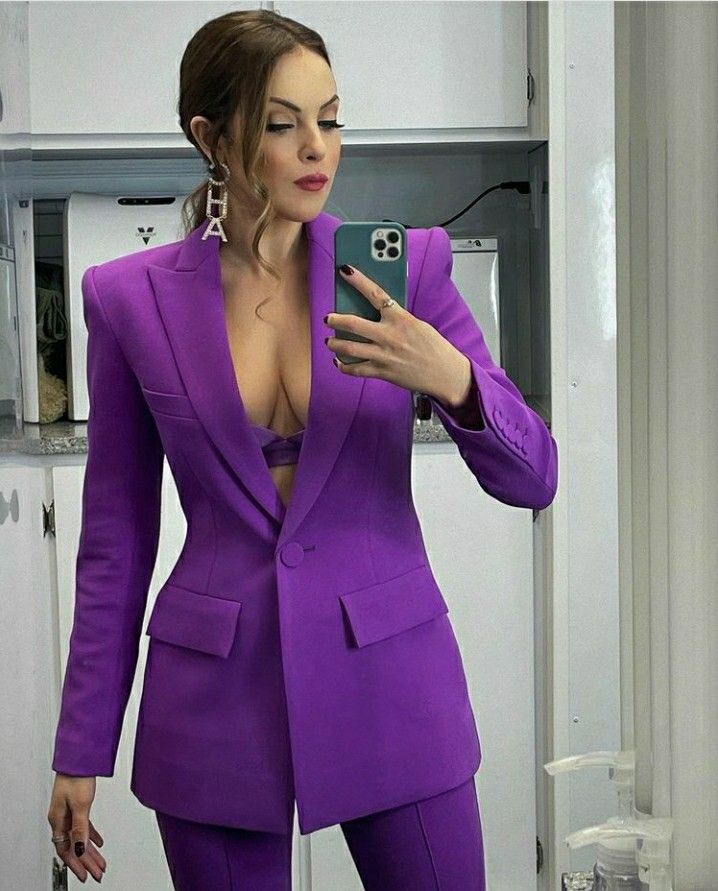 Regal Sophistication: Elevate Your Look with Purple Blazers