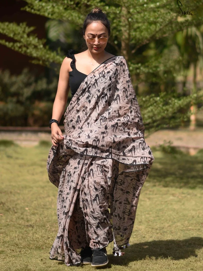 Traditional Elegance: Drape Yourself in Brown Sarees