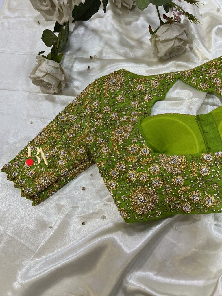 Go Green: Stylish Green Blouse Designs for a Fresh Look