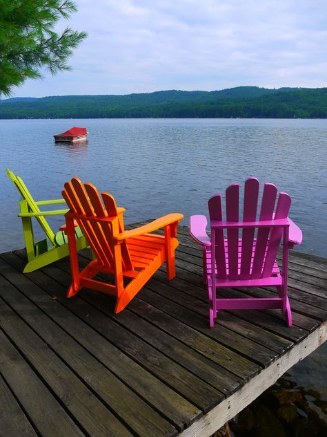 Rustic Retreat: Relax in Adirondack Chairs