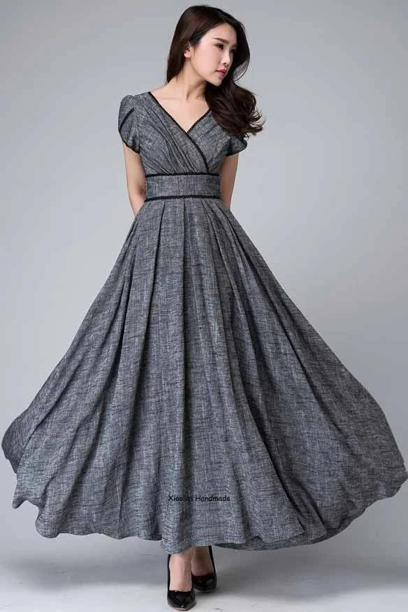 Regal Charm: Empire Waist Dress for Timeless Sophistication