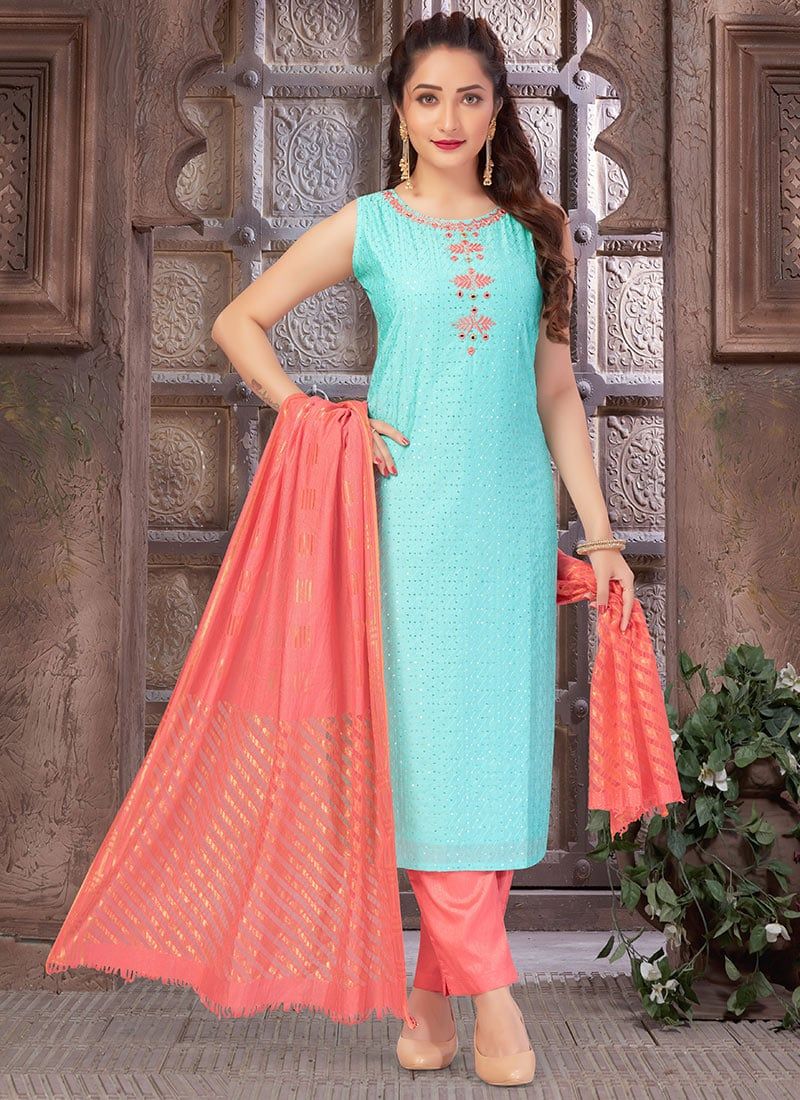 Sleek Sophistication: Embrace the Simplicity of Straight Salwar Suits
