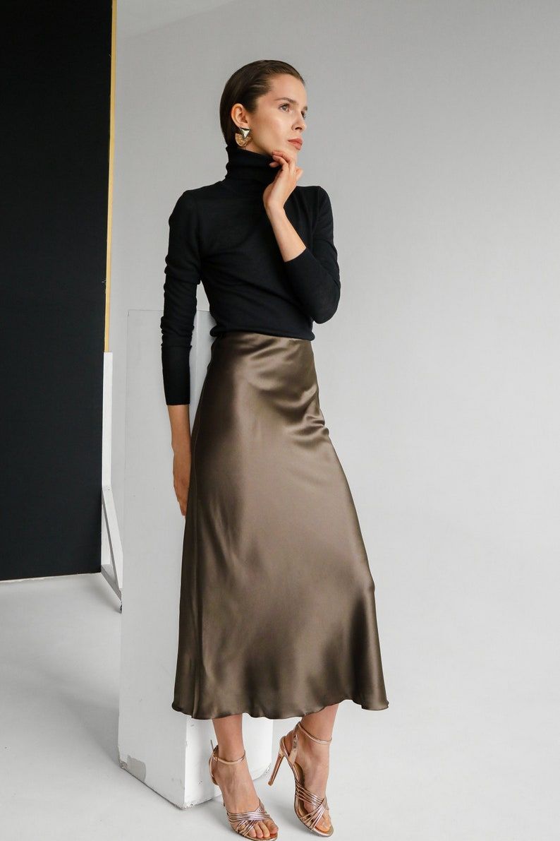 Luxurious Draping: Exude Elegance with Silk Skirts