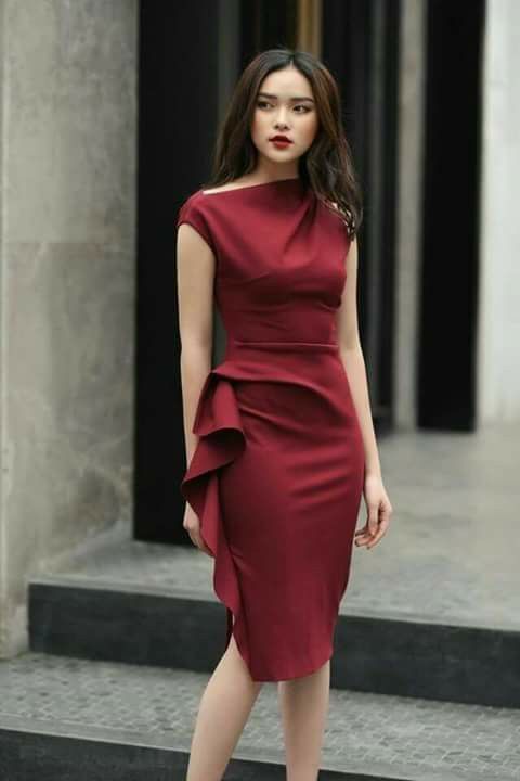Maroon Dress