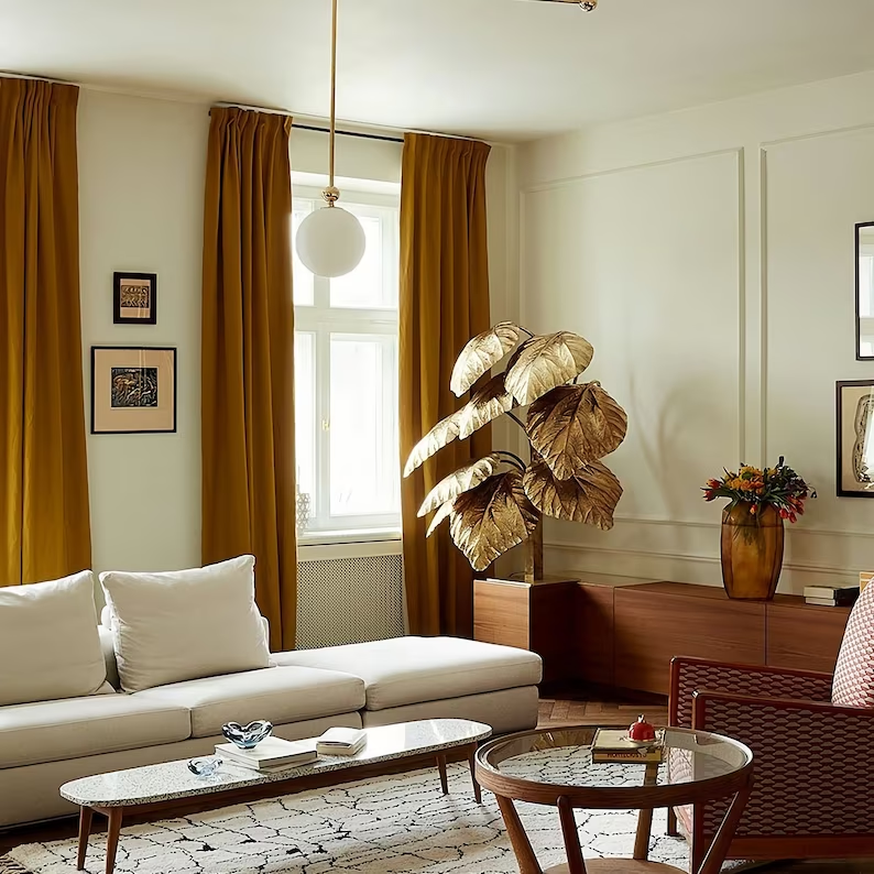 Golden Glamour: Add Opulence with Gold Curtains