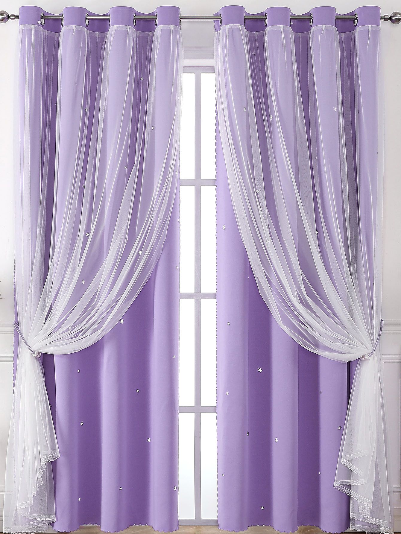 Regal Elegance: Elevate Your Space with Purple Curtains