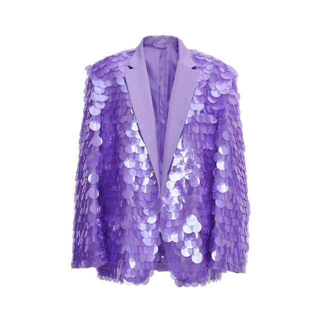Regal Elegance: Styling in Purple Blazers
