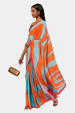 Orange Sarees: Vibrant Elegance in Ethnic Attire