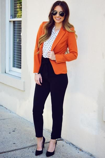 Orange Blazers: Making a Bold Statement with Color