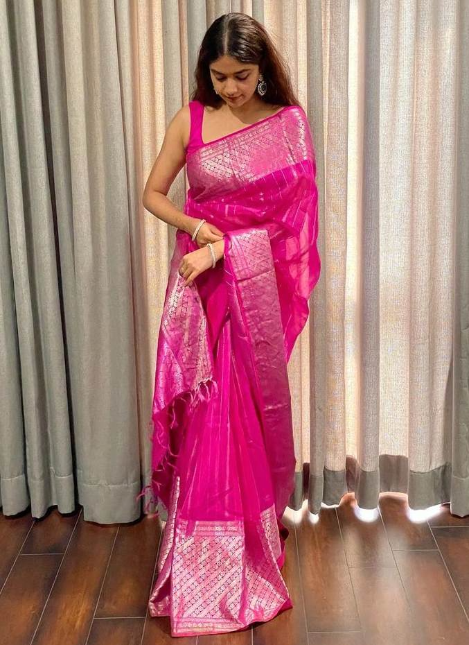 Pink Sarees: Infusing Femininity and Elegance into Every Drape