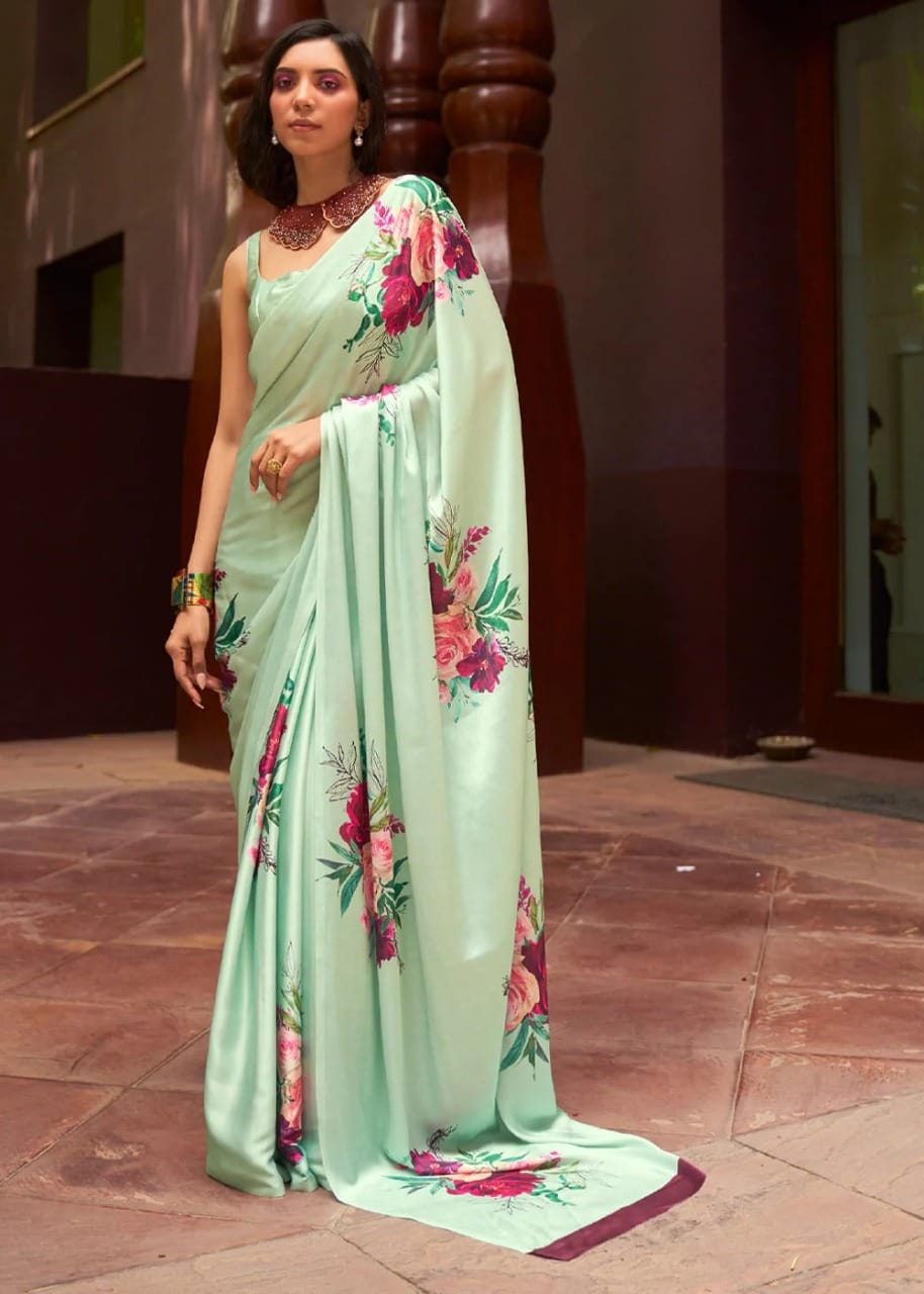 Satin Sarees: Luxurious and Elegant Traditional Attire with a Silky Sheen