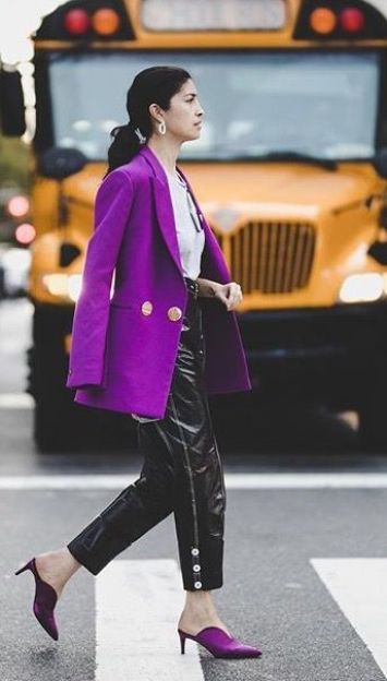 Regal Sophistication: Purple Blazers for a Powerful Statement