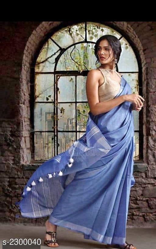 Embrace Comfort and Style with Linen Sarees