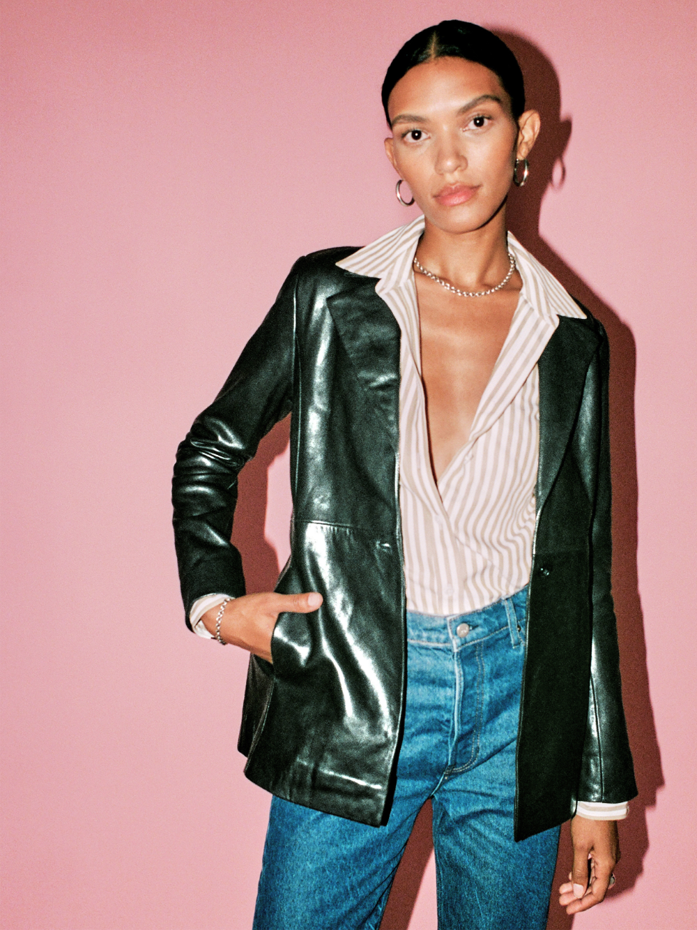 Edgy Elegance: Elevating Your Look with Leather Blazers
