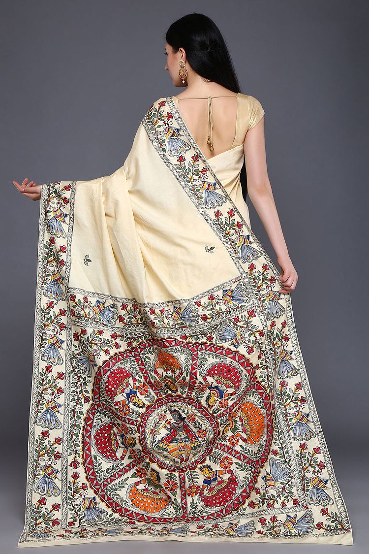 Traditional Elegance: Adorning in Art Silk Sarees