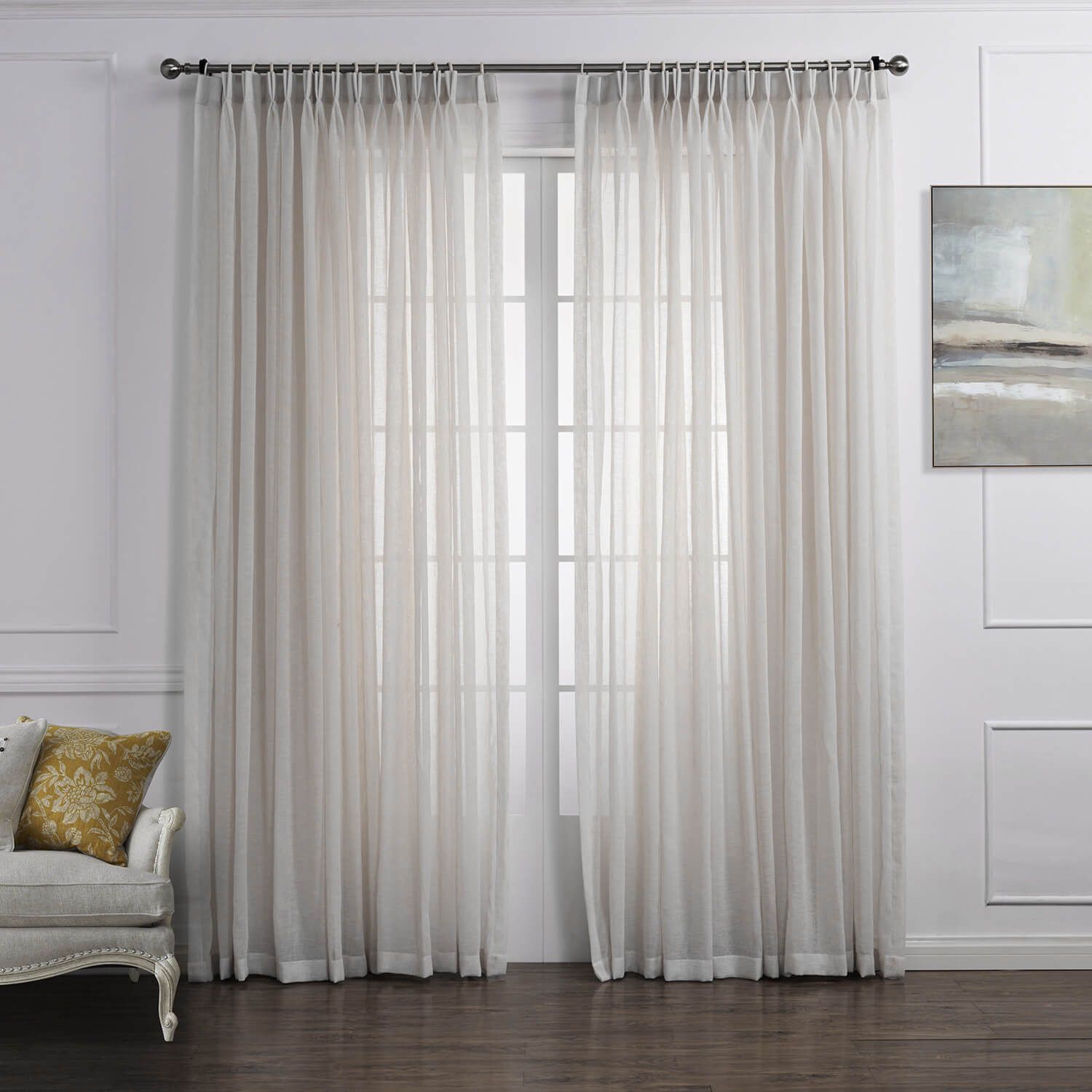 Chic Pleated Curtains for Textured Home Décor