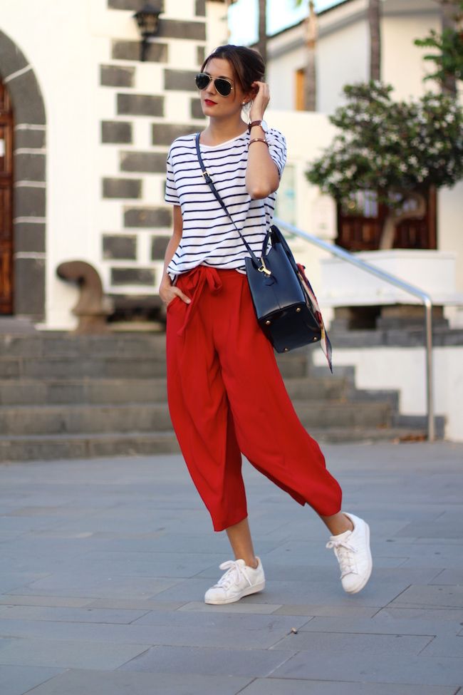 Make a Statement with Vibrant Red Trousers