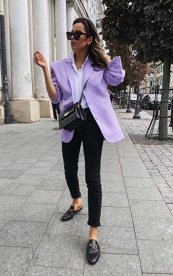 Make a Statement with Purple Blazers