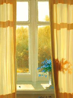 Add a Pop of Color with Yellow Curtains
