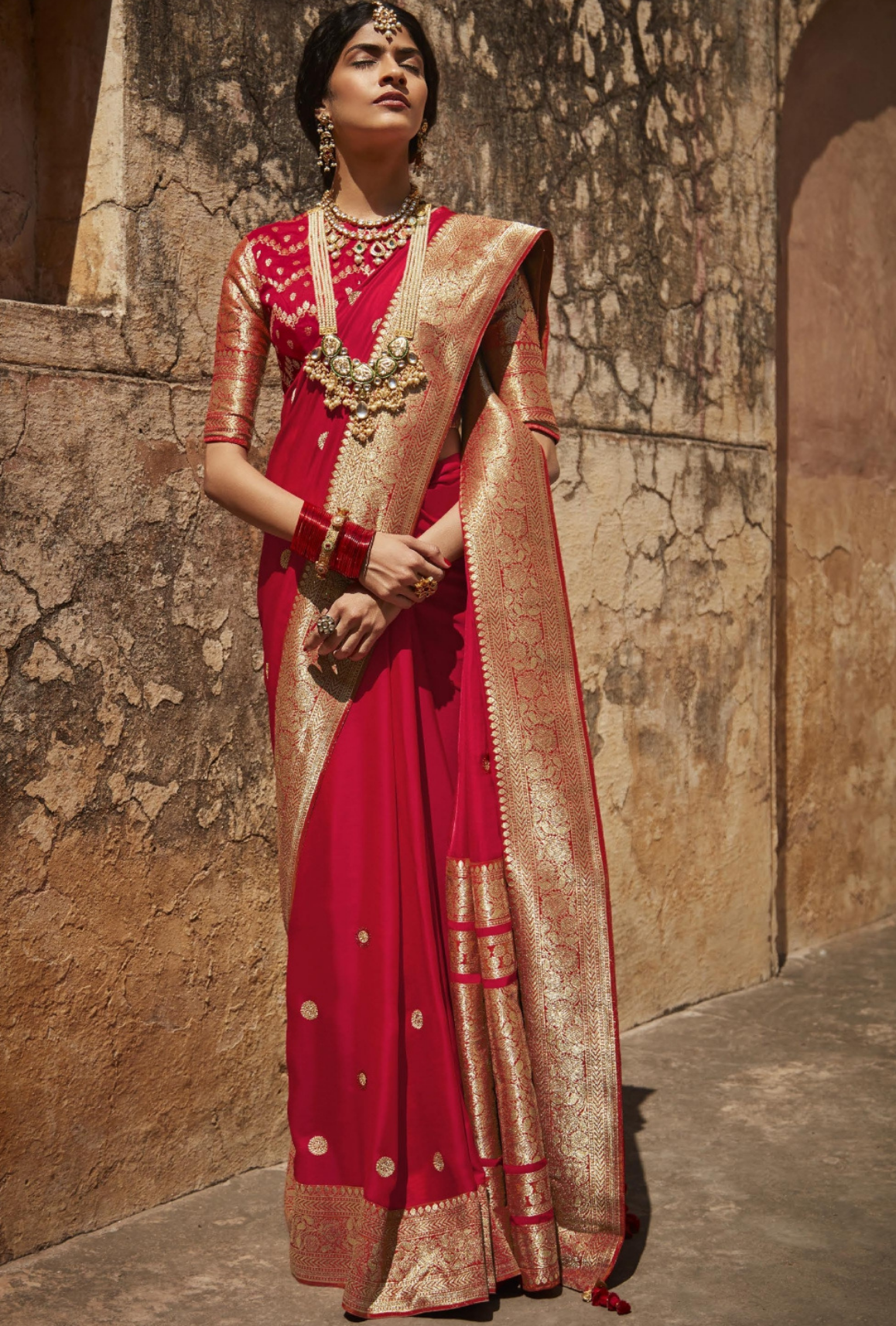 Redefine Elegance with Stunning Red Sarees