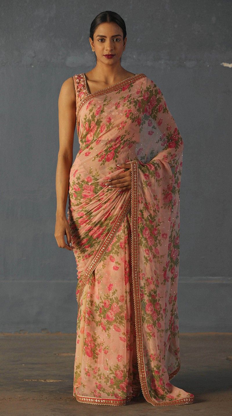 Floral Fantasy: Embracing Tradition with Floral Sarees