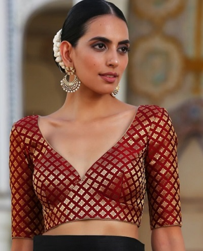 Stand Out in Red: Stunning Blouse Designs That Turn Heads