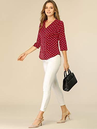 Finding the Perfect Blend: Our Take on Allegra K's Polka​ Dot Blouse