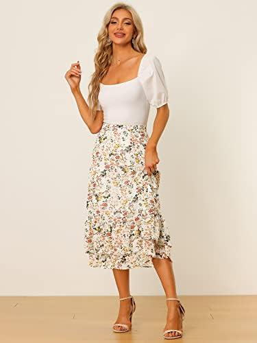 Exploring Elegance: Our Review ⁢of ​Allegra K's Printed Midi Skirt