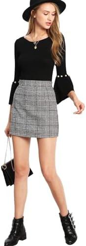 Review: Floerns Women's ‍Plaid High Waist Mini Skirt