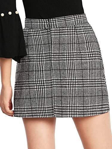 Review: Floerns Women's⁢ Plaid High Waist ⁤Mini Skirt