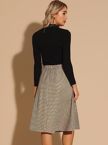 Step Back‍ in ​Style:⁣ Our Take on Allegra K's Vintage Plaid ‍Skirt