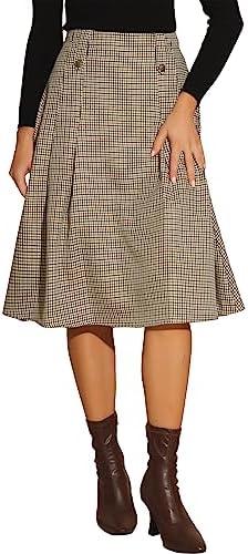 Step Back in Style:⁣ Our Take on Allegra K's ⁤Vintage Plaid Skirt