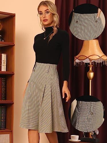 Step Back⁤ in Style: Our Take on Allegra K's Vintage Plaid Skirt