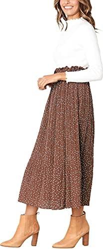 Discover Comfort and Style with Hoerev's Pleated Maxi Skirt