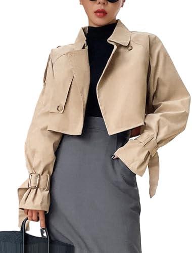 Explore Trendy Women's Cropped and Long Trench Coats Online!