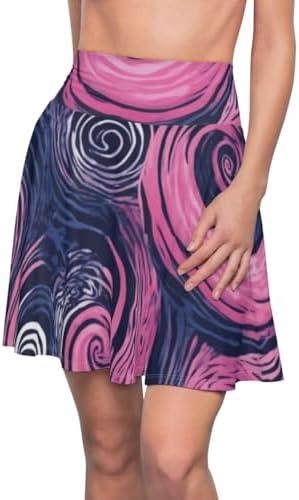 Eco-Friendly Skirt: Stylish Comfort in ⁢Navy & Pink Swirls